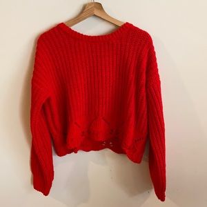 Beautiful red sweater